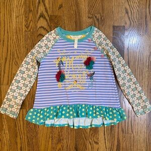 Matilda Jane Striped Floral Long Sleeve Tee